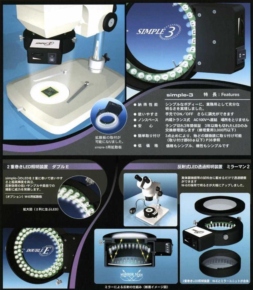 ○日本正規品○ TOMYアズワン ズーム双眼実体顕微鏡 LED照明付き 三眼 SZ-8003 1-1926-02